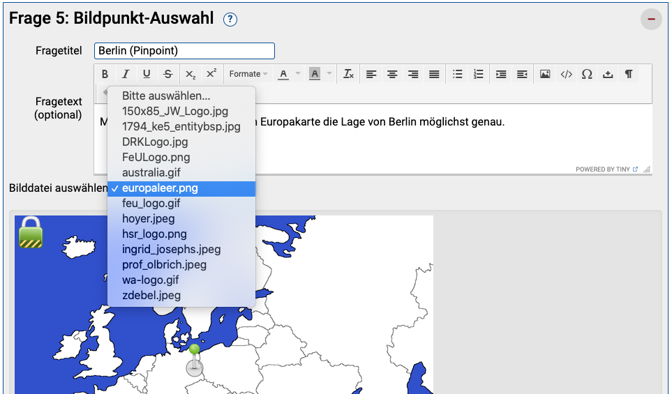 Auswahl eines Bildes für den »Bildpunkt-Auswahl«-Fragentyp (Erstellungsassistent für automatisch bewertete Aufgaben)