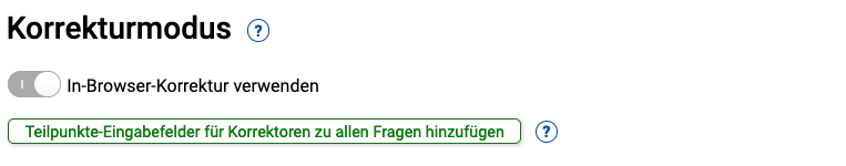 Abb. 3-5: KorrektorPunkte zu jeder Frage der Seite hinzufpgen