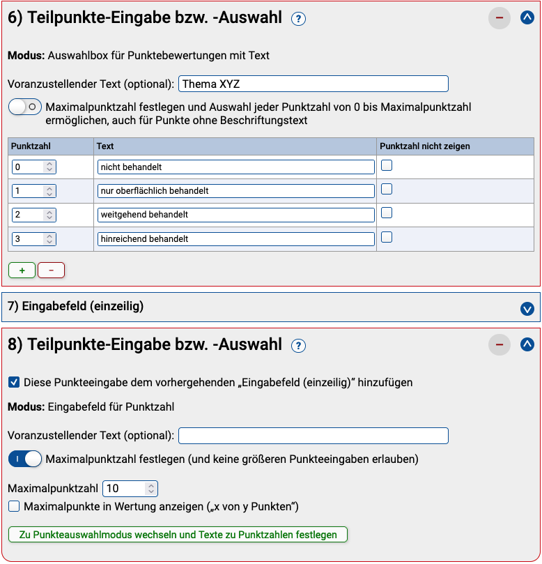 Abb. 3-6: In-Browser-Korrektur-Elemente im Aufgabenerstellungsassistenten (2)